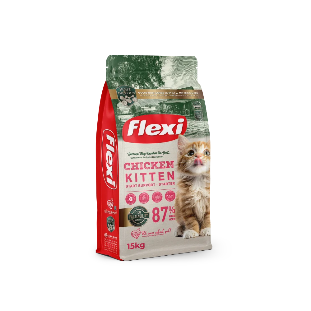 Flexi 15KG Kitten Cat Chicken Kedi Maması