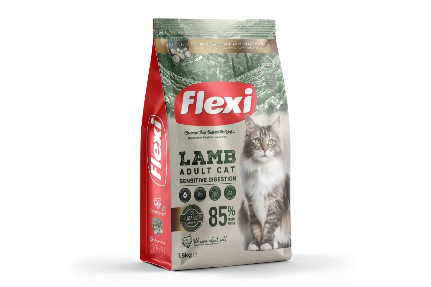 Flexi 1.5KG Adult Kuzu Kedi Maması