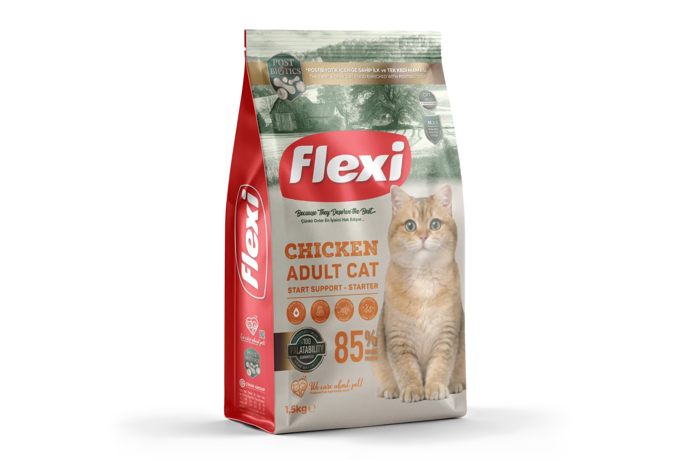 Flexi 1.5KG Adult Tavuk Kedi Maması