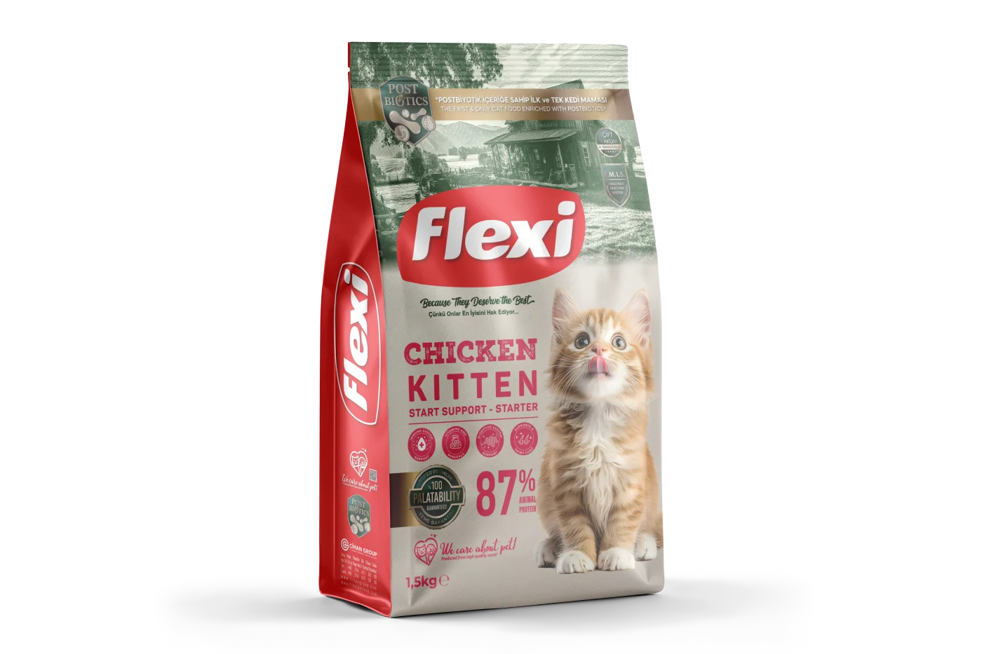Flexi 1.5KG Kitten Tavuk Kedi Maması